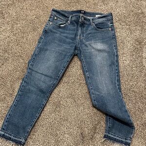 GAP Women's Ankle Jeans in Deep Blue waist 27